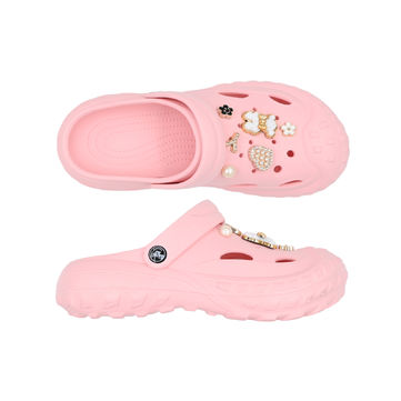 SANDÁLE CLOGS W PINK/TEDDY BEAR