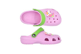 DĚTSKÉ CLOGS PINK/GREEN