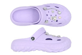 SANDÁLE CLOGS W VIOLET/TEDDY BEAR